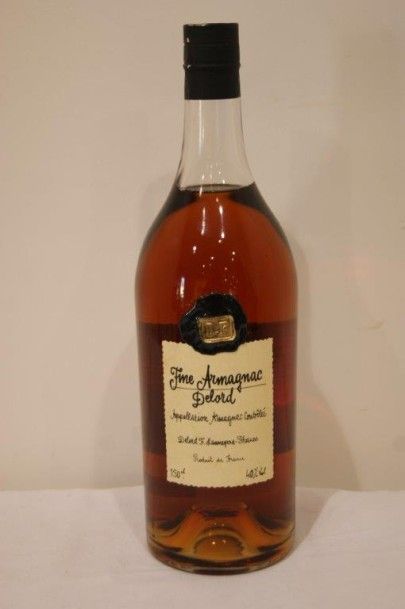 null Grande bouteille d'Armagnac "Fine Delord''. 150cl. Neuf.