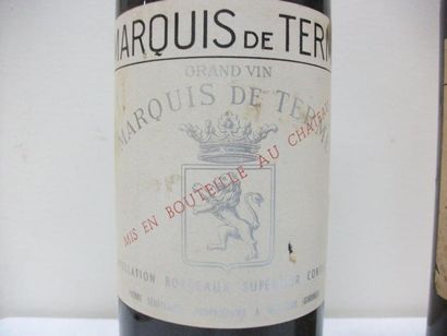 null 2 bouteilles de Marquis de Terme, 1958. (étiquettes sales)
