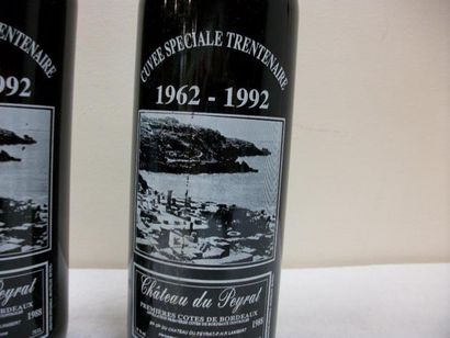 null 2 bouteilles de château du Peyrat, cuvée du Trentenaire 1962-1992.