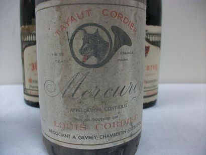 null 1 bouteille de Mercurey, Louis Cordier, 1977 (LB). On y joint 3 bouteilles de...