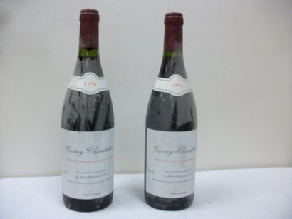 null 2 bouteilles de Gevrey-Chambertin, Henri Magnien, 1996.