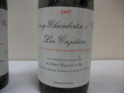 null 2 bouteilles de Gevrey-Chambertin, Premier Cru, Henri Magnien, 1996.
