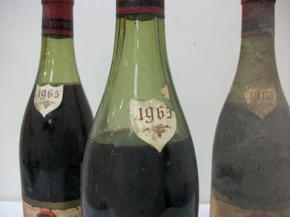 null 3 bouteilles de Santenay, Marcel Georges, 1965. (niveaux bas)
