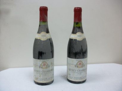 null 2 bouteilles de Gevrey-Chambertin, Premier Cru, Harmand-Geoffroy, 1990