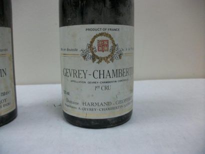 null 2 bouteilles de Gevrey-Chambertin, Premier Cru, Harmand-Geoffroy, 1990
