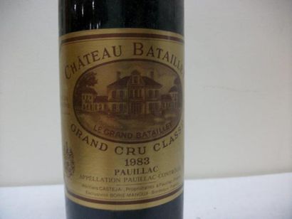 null 1 bouteille de Pauillac, Grand Cru Classé, château Batailley, 1983.