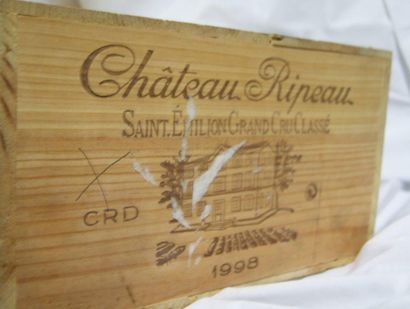null 12 bouteilles de St-Emilion grand cru classé, Château Ripeau, 1998, CBO