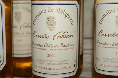 null 8 bouteilles de Premières Côtes de Bordeaux, Domaine de Malagarre, cuvée Fabien,...