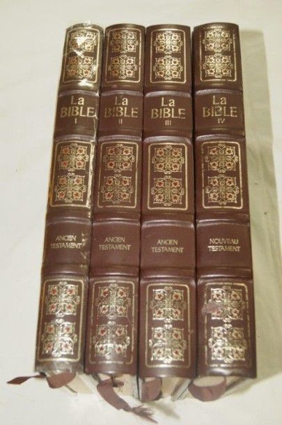 null Bible en quatre volumes édition Rombaldi 1975