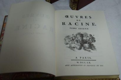 null RACINE "Oeuvres" Paris, Michel de L'Ormeraie. 3 tomes.