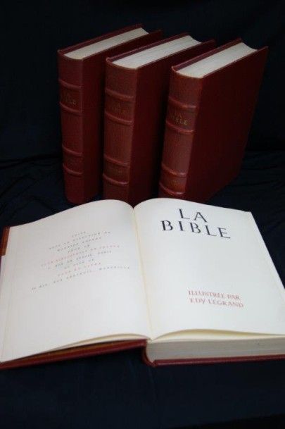 null La bible par le club Bibliophile de France et le Club du livre à Marseille 1949/...