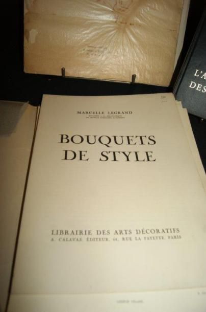 null Lot de livres et de fascicules dont Marcel Legrand (Bouquet de style, illustré),...