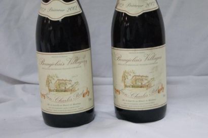 null 2 bouteilles de Beaujolais Villages, Jean-Charles Pivot, 2002.