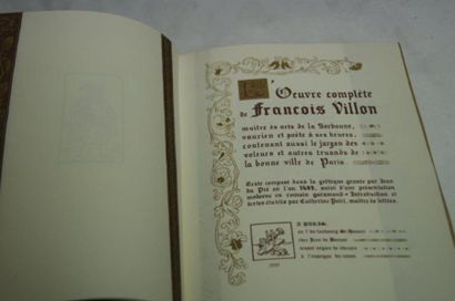 null François Villon Oeuvres complètes. Jean de Bonnot, 1977. (grand format)
