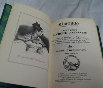 null Duchesse d'ABRANTES "Mémoires" Jean de Bonnot, 1967. 16 volumes.