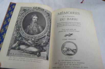 null Comtesse DU BARRI "Mémoires" Jean de Bonnot, 1967. 5 tomes.