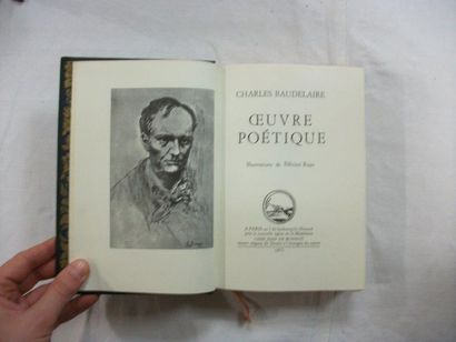 null Charles Baudelaire, "oeuvres poétiques", Jean de Bonneau 1973 illustrations...