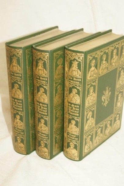 null Boccace, "Le décaméron", Jean de Bonneau 1971 (3 volumes)