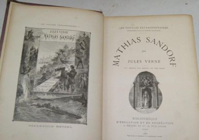 null Jules Verne "Mathias Sandorf" 1885 - "Tribulation d'un chinois en Chine" Hetzel...