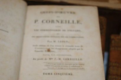 null Petit lot de livres début XIXe et XVIIIe dont Corneille, Histoire de France...
