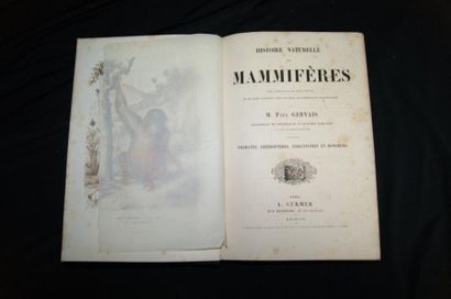 null Paul GERVAIS "Histoire naturelle des mamifère". Editions Curmer, Paris, 185...