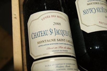 null 6 bouteilles de Montagne St-Emillion, Château St-Jacques Calon, 2008, Cuvée...