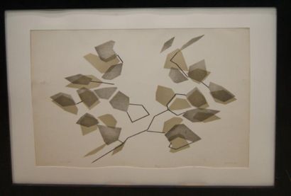 null André BEAUDIN (1895-1979) "Composition abstraite" Lithographie. 47 x 65 cm ...