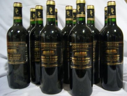 null 12 bouteilles de Saint Emilion Grand Cru, Prieur des Jacobins. Cordier, 199...