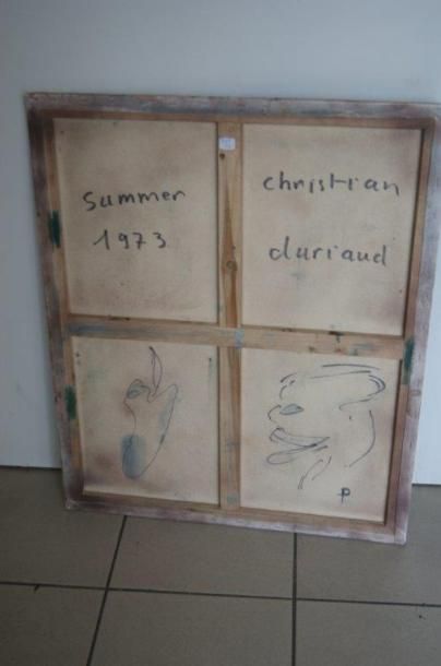 null Christian DURIAUD "Summer" Huile sur toile. SBD, datée 1973. 73 x 60 cm