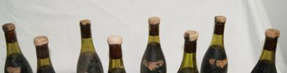 null 8 bouteilles de Bourgueil, dont 7 de 1953 Médaille d'or et 1 de 1959, Georges...