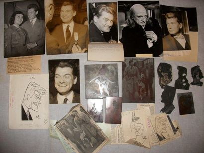 null Lot comprenant un Ensemble de 7 photographies de presse représentant Jean MARAIS...