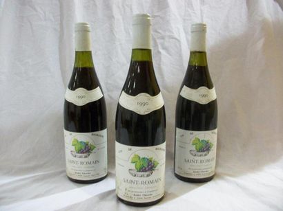 null 3 bouteilles de Saint Romain, A. Cherrier, 1990, (els, LB)