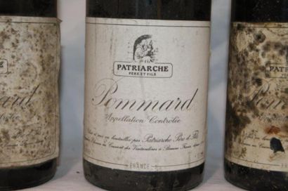null Six bouteilles de Pommard , Patriarche père et fils , 1985; Etiquettes sale...