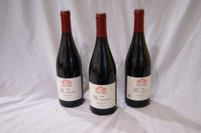 null 3 bouteilles de Bourgogne Pinot Noir, Domaine Bauser, 2008