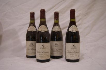 null Quatre bouteilles de Vosne Romanée , Patriarche père et fils. 1978 . LB