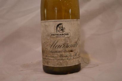 null Une bouteille de Meursault blanc, patriarche pere et fils , 1983. Etiquette...