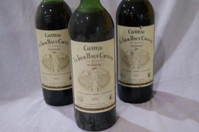null 3 bouteilles de Médoc, Château Tour Haut Caussan, 1976 (es, LB)