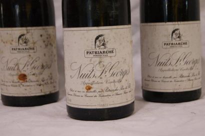 null Trois bouteilles de Nuits Saint-Georges ,Patriarche père et fils , 1983 . Etiquettes...
