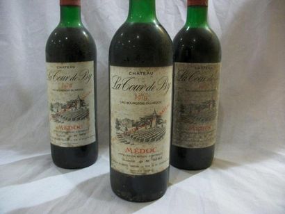 null 3 bouteilles de Médoc, Château la Tour de By, 1979, (es, LB).