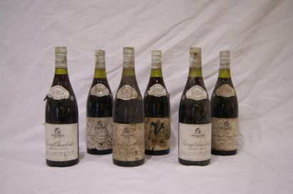 null Six bouteilles de Gevrey Chambertin, Patriarche père te fils ; 1985 . Etiquettes...