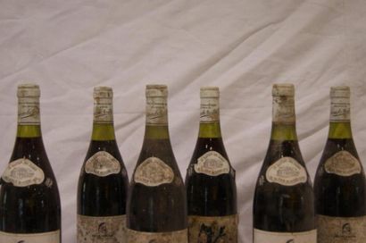 null Six bouteilles de Gevrey Chambertin, Patriarche père te fils ; 1985 . Etiquettes...