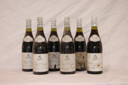 null Six bouteilles de Nuits saint- Georges , Patriarche père et fils. 1983 ; etiquettes...