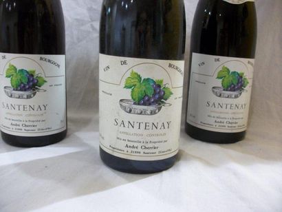 null 3 bouteilles de Santenay,A. Cherrier, 1988. LB.