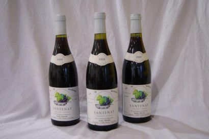 null 3 bouteilles de Santenay, A. Cherrier, 1989.