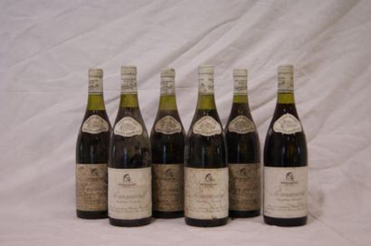 null Six bouteilles de Pommard, Patriarche père et fils . 1985. Etiquettes sales...