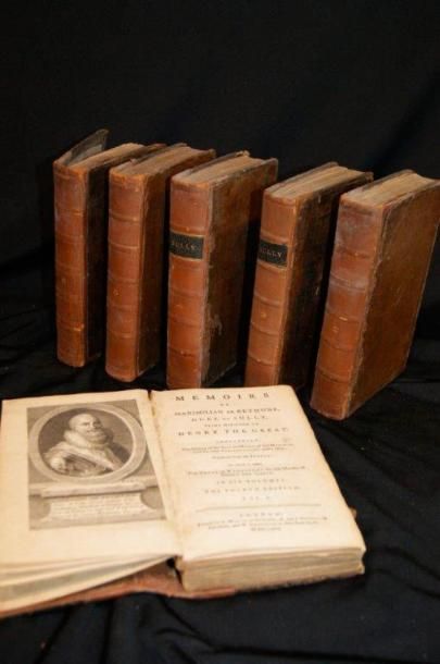 null Ensemble de 6 volumes en anglais "Memoirs of Maximilien de Bethune, duke of...