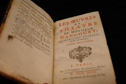 null "Les Oeuvres de théâtre de Monsieur D'Ancourt" 4e édition. Tome 8. Paris, 1...