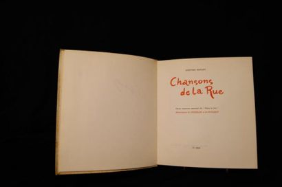null Bruant "Chansons de la rue" 1959. Club français du livre et Spadem. Illustrations...