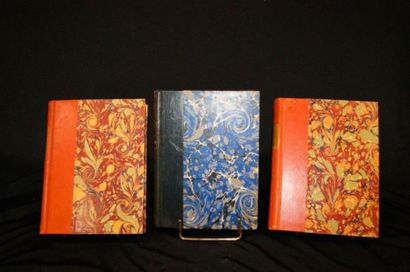 null Imprimerie Paul Brodard, 3 volumes demi-reliures cuir : Madame de Sévigné "Lettres...