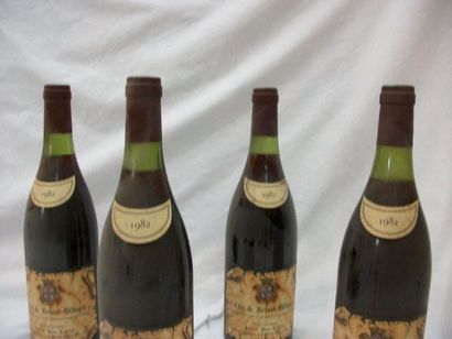 null 4 bouteilles de Côte de Beaune Villages, Hubert Père et Fils, 1982. (es, LB...